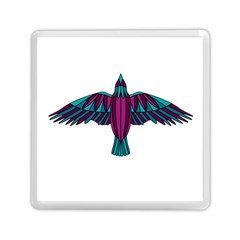 Stained Glass Bird Illustration  Memory Card Reader (square)  by carocollins