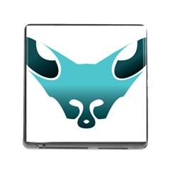 Fox Logo Blue Gradient Memory Card Reader (square) by carocollins