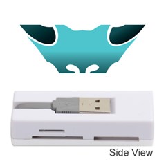 Fox Logo Blue Gradient Memory Card Reader (stick)  by carocollins