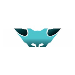 Fox Logo Blue Gradient Satin Scarf (oblong) by carocollins