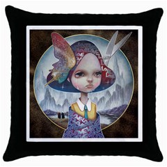 World Peace Throw Pillow Cases (black) by YOSUKE