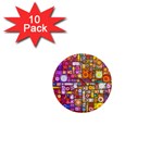 Circles City 1  Mini Magnet (10 pack)  Front