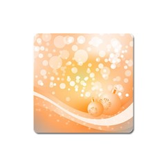 Wonderful Christmas Design With Sparkles And Christmas Balls Square Magnet by FantasyWorld7