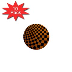 Abstract Square Checkers  1  Mini Buttons (10 Pack)  by OZMedia