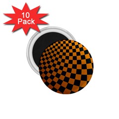 Abstract Square Checkers  1 75  Magnets (10 Pack)  by OZMedia