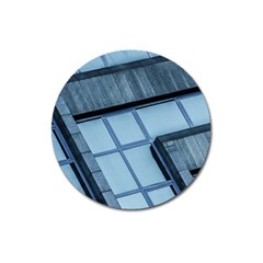 Abstract View Of Modern Buildings Magnet 3  (round) by OZMedia