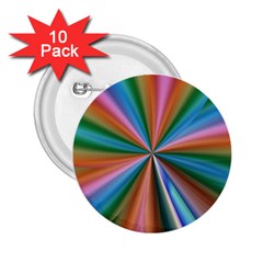 Abstract Rainbow 2 25  Buttons (10 Pack)  by OZMedia