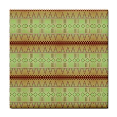 Aztec Pattern Tile Coaster by LalyLauraFLM