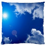 SUN SKY AND CLOUDS Large Flano Cushion Cases (Two Sides)  Front