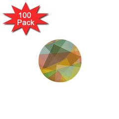 Fading Shapes 1  Mini Button (100 Pack)  by LalyLauraFLM