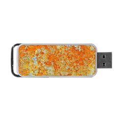 Yellow Rusty Metal Portable Usb Flash (two Sides) by trendistuff