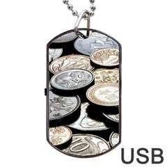 Foreign Coins Dog Tag Usb Flash (two Sides)  by trendistuff