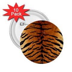 Tiger Fur 2 25  Buttons (10 Pack)  by trendistuff