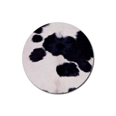 Spotted Cow Hide Rubber Coaster (round)  by trendistuff