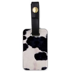 Spotted Cow Hide Luggage Tags (one Side)  by trendistuff