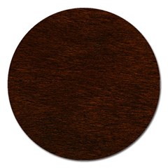 Reddish Brown Fur Magnet 5  (round) by trendistuff