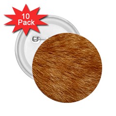 Light Brown Fur 2 25  Buttons (10 Pack)  by trendistuff