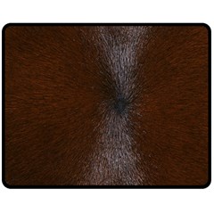 Horse Fur Double Sided Fleece Blanket (medium)  by trendistuff