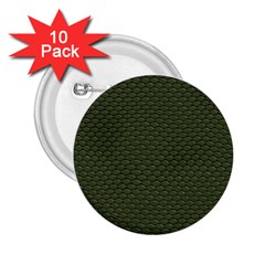 Green Reptile Skin 2 25  Buttons (10 Pack)  by trendistuff