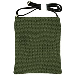 Green Reptile Skin Shoulder Sling Bags by trendistuff