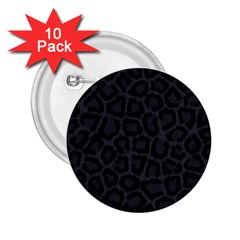 Black Leopard Print 2 25  Buttons (10 Pack)  by trendistuff