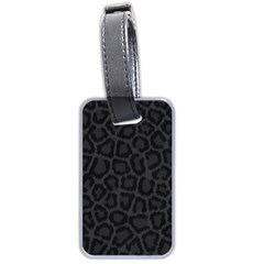 Black Leopard Print Luggage Tags (two Sides) by trendistuff