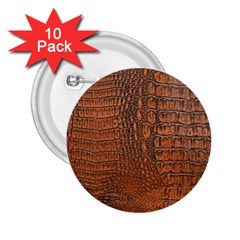 Alligator Skin 2 25  Buttons (10 Pack)  by trendistuff