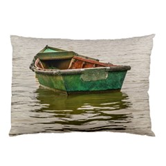 Old Fishing Boat At Santa Lucia River In Montevideo Pillow Cases (two Sides) by dflcprints