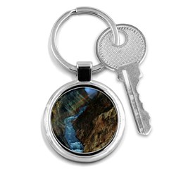 Yellowstone Lower Falls Key Chains (round)  by trendistuff