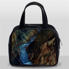 Yellowstone Lower Falls Classic Handbags (2 Sides) by trendistuff