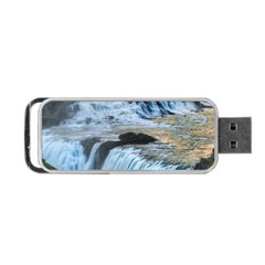 Gullfoss Waterfalls 2 Portable Usb Flash (one Side) by trendistuff