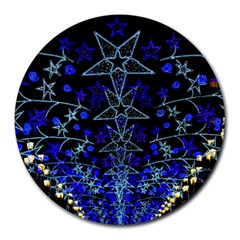 Christmas Stars Round Mousepads by trendistuff