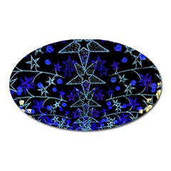 Christmas Stars Oval Magnet by trendistuff