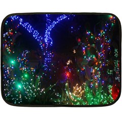 Christmas Lights 2 Double Sided Fleece Blanket (mini)  by trendistuff