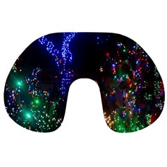 Christmas Lights 2 Travel Neck Pillows by trendistuff