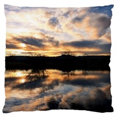 Sun Reflected On Lake Standard Flano Cushion Cases (two Sides)  by trendistuff