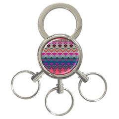 Waves And Other Shapes			3-ring Key Chain by LalyLauraFLM