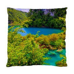 Plitvice, Croatia Standard Cushion Case (one Side)  by trendistuff