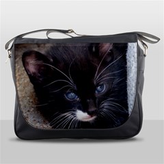 Kitty In A Corner Messenger Bags by trendistuff