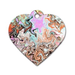 Distortedbeauty Dog Tag Heart (two Sides) by digitaldivadesigns