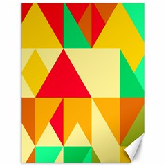 Retro Colors Shapes 			canvas 12  X 16  by LalyLauraFLM