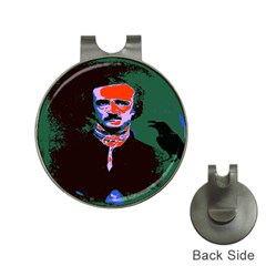 Edgar Allan Poe Pop Art  Hat Clips With Golf Markers by icarusismartdesigns