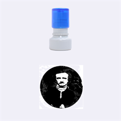 Edgar Allan Poe Pop Art  Rubber Round Stamps (small) by icarusismartdesigns