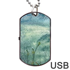 Nature Photo Collage Dog Tag Usb Flash (one Side) by dflcprints