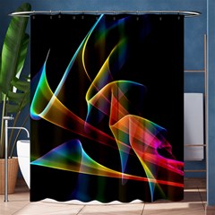 Crystal Rainbow, Abstract Winds Of Love  Shower Curtain 60  X 72  (medium)  by DianeClancy