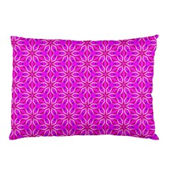 Pink Snowflakes Spinning In Winter Pillow Case (two Sides) by DianeClancy