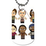 The Walking Dead   Main Characters Chibi   Amc Walking Dead   Manga Dead Dog Tag (One Side) Front