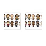 The Walking Dead   Main Characters Chibi   Amc Walking Dead   Manga Dead Cufflinks (Square) Front(Pair)