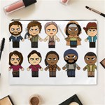 The Walking Dead   Main Characters Chibi   Amc Walking Dead   Manga Dead Cosmetic Bag (XL) Front