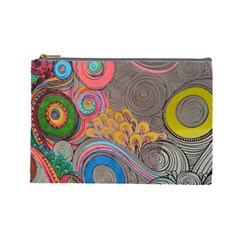 Rainbow Passion Cosmetic Bag (large)  by SugaPlumsEmporium